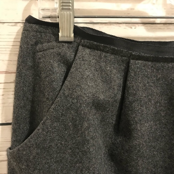 J. Crew Grey Felted Wool Mini Size 2 - Picture 3 of 6